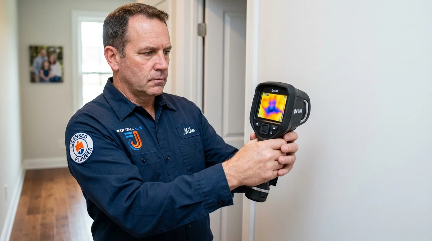 Thermal imaging leak detection by Johns Plumbing LLC in Casper